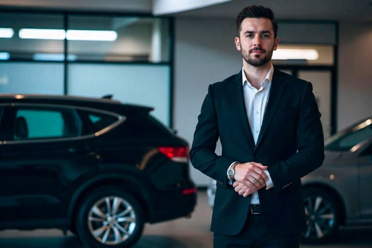 Motorista executivo da Grife Rio pronto para atendimento