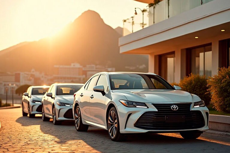 Carros executivos da frota Grife Rio